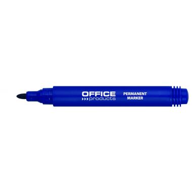 Permanent marker, varf rotund 1-3mm, corp plastic, Office Products - albastru
