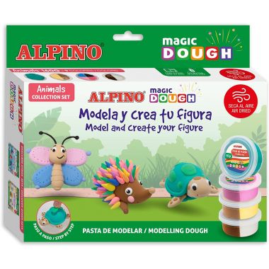 Set plastilina magica ALPINO Magic Dough - Animals