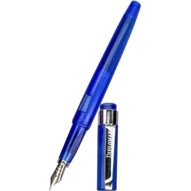Stilou DIPLOMAT Magnum, cu penita B, din otel inoxidabil - demo blue
