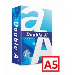 Hartie alba pentru copiator  A5 (1/2 coala A4), 80g/mp, 500coli/top, clasa A, Double A Premium