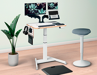 Leitz Ergo workstation with stool